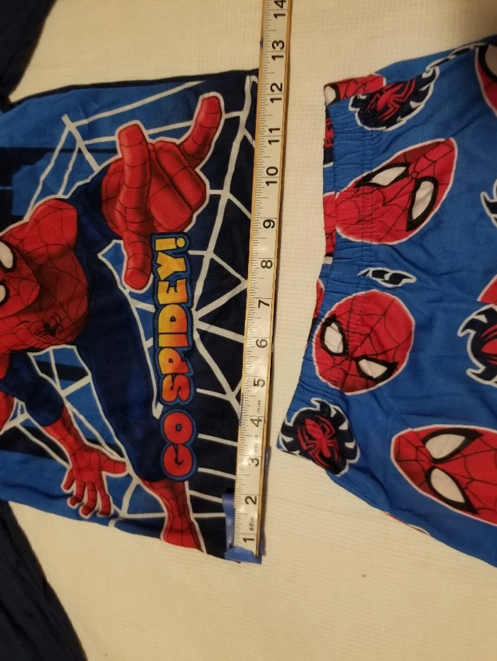 Spiderman Boy's 4T Red and Blue Two-Piece Pajama Set With Spiderman Logo On It